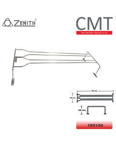 CMT UE-0102 ที่แขวนแก้วคู่ 240x650x110 มม.