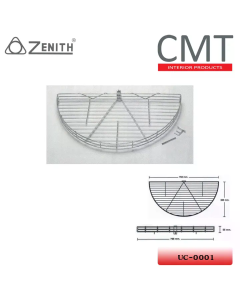 CMT UC-0001 ตะแกรงครึ่งวงกลมใหญ่ 765x55 มม.(1 ชุด-2อัน)